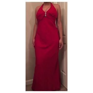 Red gown